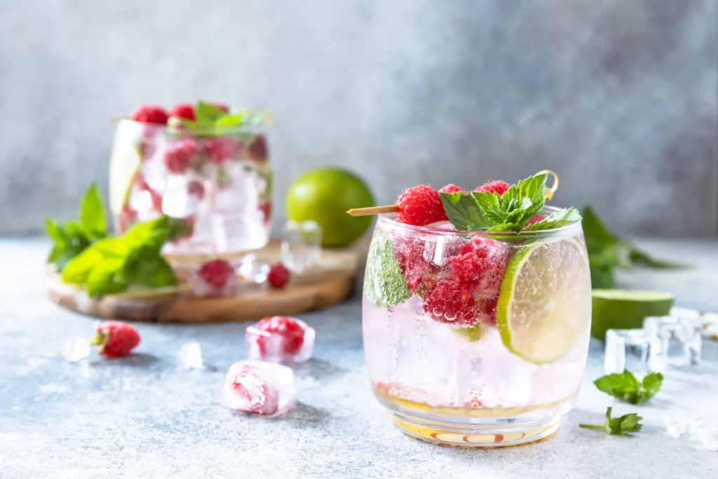 Hard Seltzer Cocktail With Raspberries And Lime On 2026 01 08 08 26 36 Utc Result